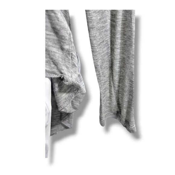 Zenana Outfitters Cardigan Large Gray Lightweight Open Front Long Sleeve - Picture 6 of 16